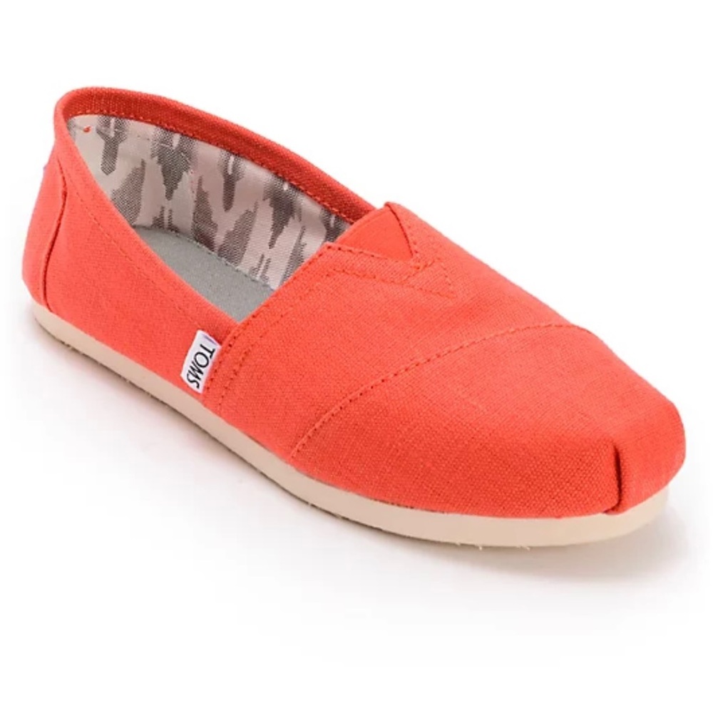 Orange Toms. Size 9.5